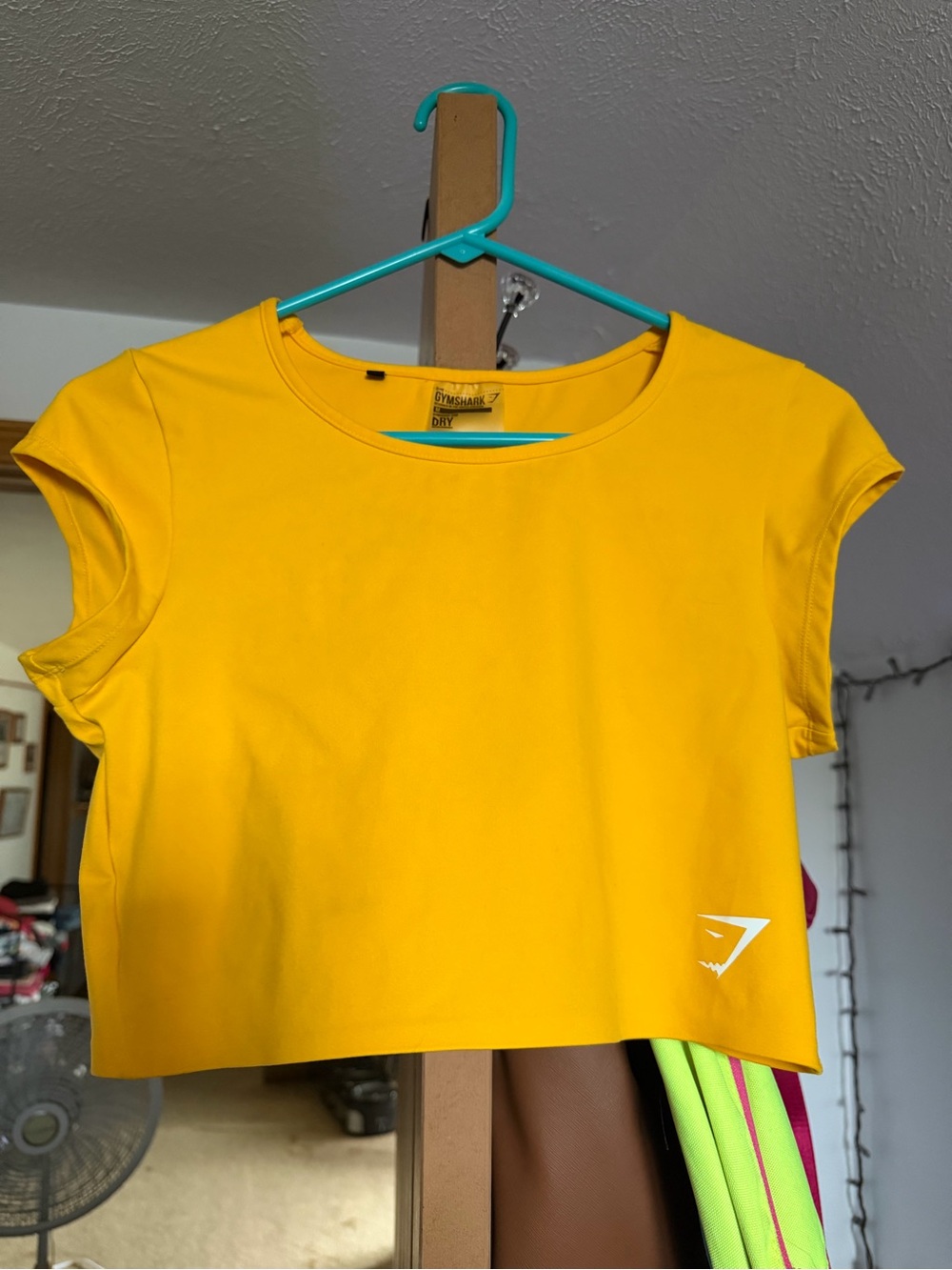 Gymshark Yellow Women's Crop Tee - Short Sleeve Active Top